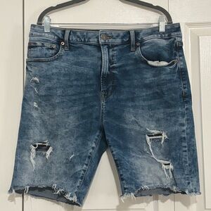 American Eagle Outfitters Blue Denim Extreme Flex Shorts